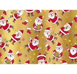 Papier cadeau de Noël 'pères Noël'