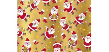 Papier cadeau de Noël 'pères Noël'