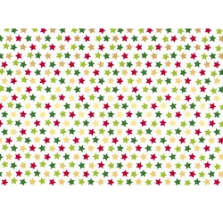 Papier cadeau de Noël 'étoiles multicolores'