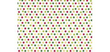 Geschenkpapier Kerstmis 'meerkleurige sterren'