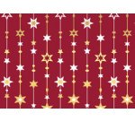 Papier cadeau de Noël 'lignes d'étoiles'