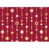 Papier cadeau de Noël 'lignes d'étoiles'