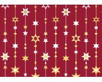 Papier cadeau de Noël 'lignes d'étoiles'