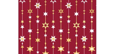Papier cadeau de Noël 'lignes d'étoiles'