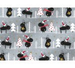 Christmas wrapping paper 'black reindeer'