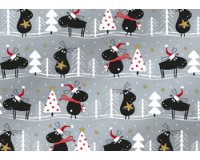Papier cadeau de Noël 'renne noir'