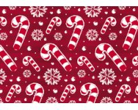 Papier cadeau de Noël 'sucres d'orge'