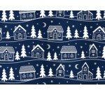 Papier cadeau de Noël 'maisonnettes'