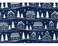 Papier cadeau de Noël 'maisonnettes'