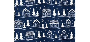 Papier cadeau de Noël 'maisonnettes'