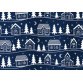 Geschenkpapier Kerstmis 'huisjes'