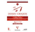 Dessin Croquis bloc spiralé 35F A4 160g