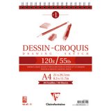 Dessin Croquis bloc spiralé 50F A3 120g