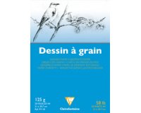 Blok tekenpapier met korrel A4