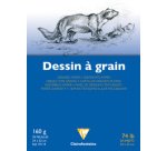 Dessin à Grain bloc collé 20F 24x32cm 160g