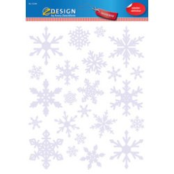 ZDesign Image de fenêtre pour Noël, Flocons