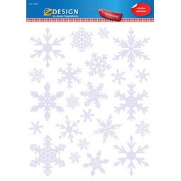 ZDesign Image de fenêtre pour Noël, Flocons