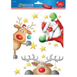 ZDesign raamstickers kerst rendier