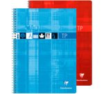 Cahier Travaux Pratiques reliure intégrale 17x22 cm 80 pages grands carreaux 90 g + uni 125 g - Assortis