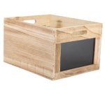 Caisse en bois Tablecaddy, avec 2 ardoises