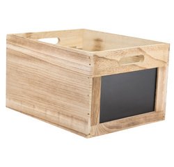 Caisse en bois Tablecaddy, avec 2 ardoises