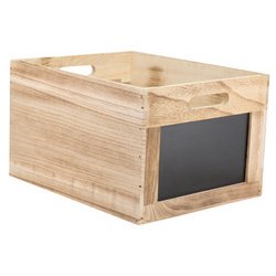 Caisse en bois Tablecaddy, avec 2 ardoises