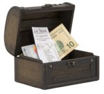 Coffre au trésor 'Treasure Antique', en aggloméré