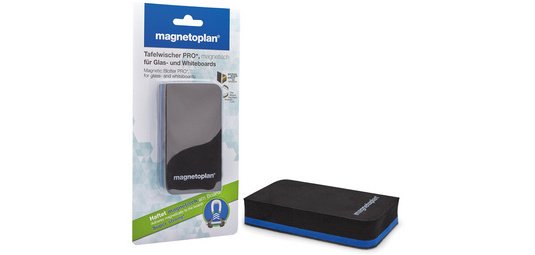 Brosse à tableau PRO+, magnétique, noir/bleu