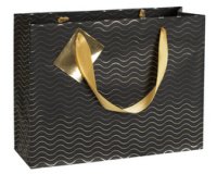 Gift bag "Premium Max&moi" 32 x 13 x 24.5 cm - Black