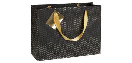 Sac cadeau "Premium Max&moi" 32 x 13 x 24,5 cm - Noir