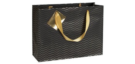 Sac cadeau "Premium Max&moi" 32 x 13 x 24,5 cm - Noir