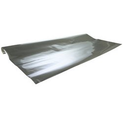 Geschenkpapier 80g mit metallic-effekt auf 1 seite, rolle 2x0,70m - silber