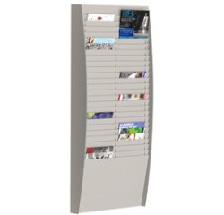 Trieur mural, 50 compartiments, A4 portrait, gris