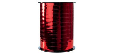 Bolduc sur bobine, métallique, rouge