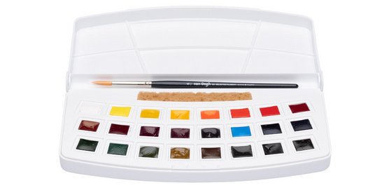 ROYAL TALENS Peinture aquarelle Van Gogh, kit de 24,