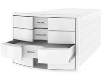 Module de classement IMPULS 2.0, 4 tiroirs, gris clair