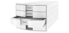 Module de classement IMPULS 2.0, 4 tiroirs, gris clair