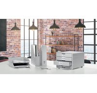 Module de classement IMPULS 2.0, 4 tiroirs, gris clair