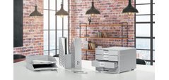 IMPULS 2.0 filing module, 4 drawers, light gray