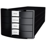 Module de classement IMPULS 2.0, 4 tiroirs, gris clair