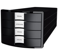 Module de classement IMPULS 2.0, 4 tiroirs, gris clair