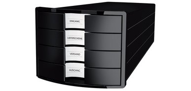 IMPULS 2.0 filing module, 4 drawers, light gray