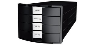 Module de classement IMPULS 2.0, 4 tiroirs, gris clair