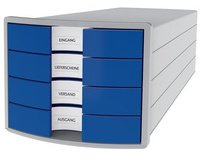 Module de classement IMPULS 2.0, 4 tiroirs, gris clair