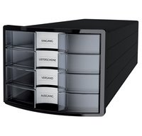 Module de classement IMPULS 2.0, 4 tiroirs, gris clair