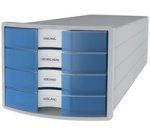 Module de classement IMPULS 2.0, 4 tiroirs, gris/