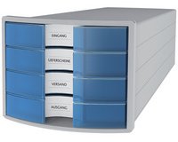 Module de classement IMPULS 2.0, 4 tiroirs, gris/