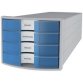 Module de classement IMPULS 2.0, 4 tiroirs, gris/