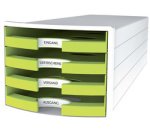 Module de rangement IMPULS 2.0, 4 tiroirs ouverts, blanc