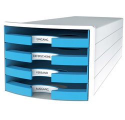 Module de rangement IMPULS 2.0, 4 tiroirs ouverts, blanc